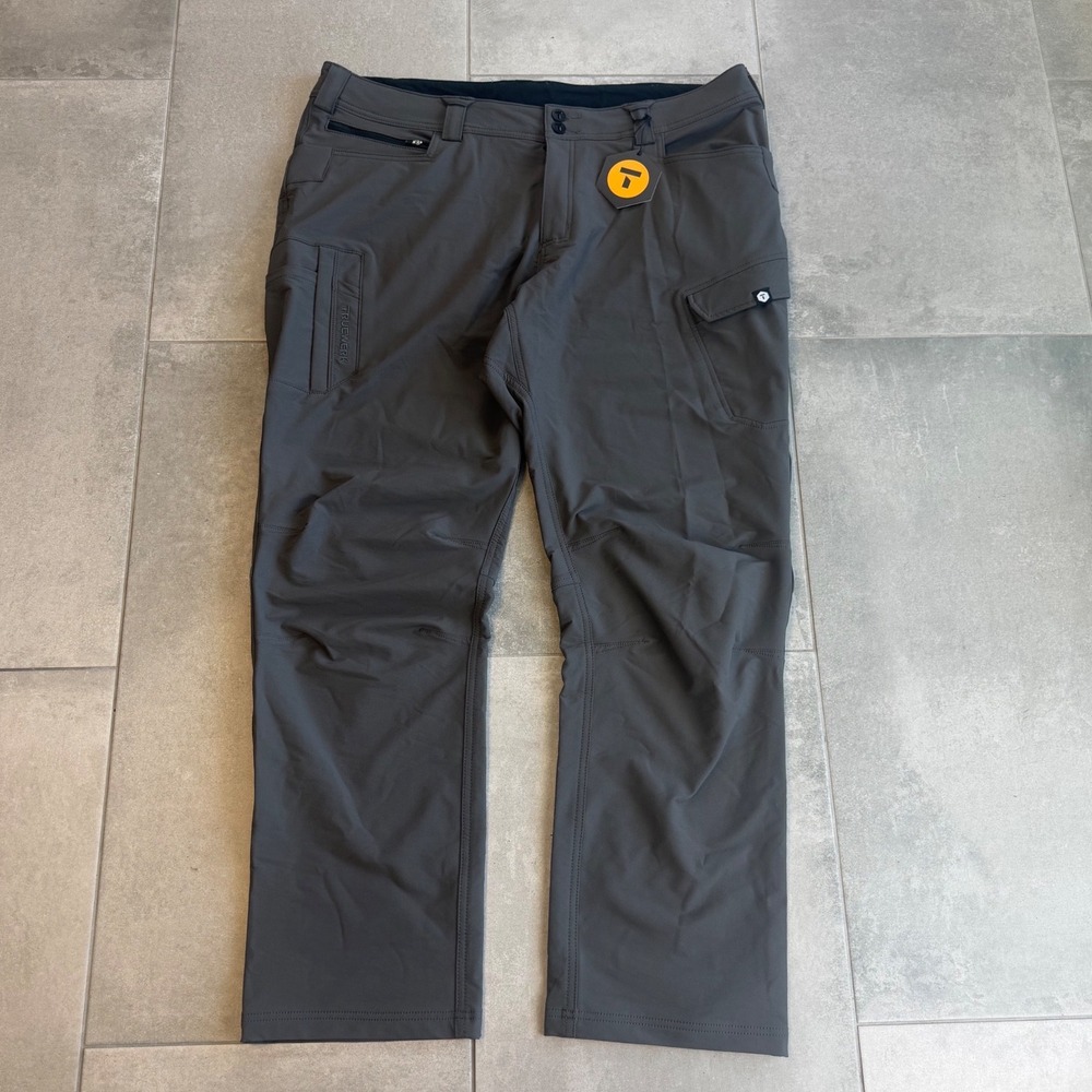 NWT Truewerk Gray Performance Workwear Technical Cargo Pants Mens 42x32